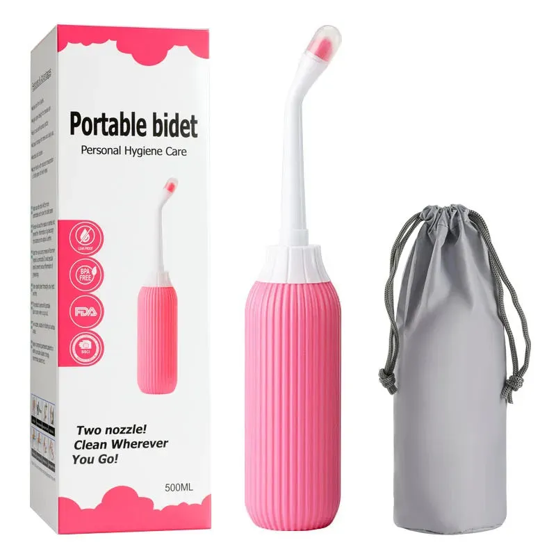 🚿 500mL Portable Handheld Bidet – Gentle & Hygienic Cleansing for Moms, Babies & Travel! ✨💦
