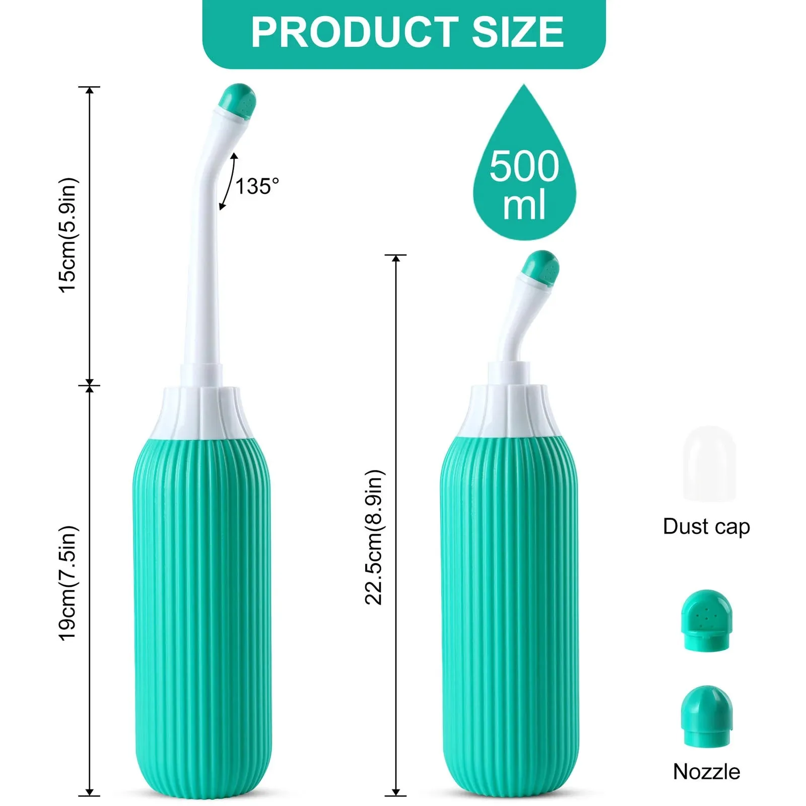 🚿 500mL Portable Handheld Bidet – Gentle & Hygienic Cleansing for Moms, Babies & Travel! ✨💦