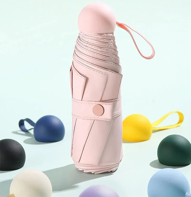 ☔ Compact & Lightweight Automatic Travel Umbrella – Strong, Windproof & Waterproof with Reinforced 6-Rib Design! 🌦️✨