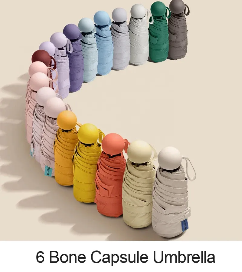 ☔ Compact & Lightweight Automatic Travel Umbrella – Strong, Windproof & Waterproof with Reinforced 6-Rib Design! 🌦️✨