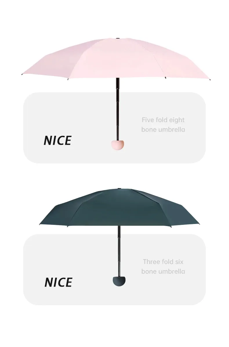 ☔ Compact & Lightweight Automatic Travel Umbrella – Strong, Windproof & Waterproof with Reinforced 6-Rib Design! 🌦️✨