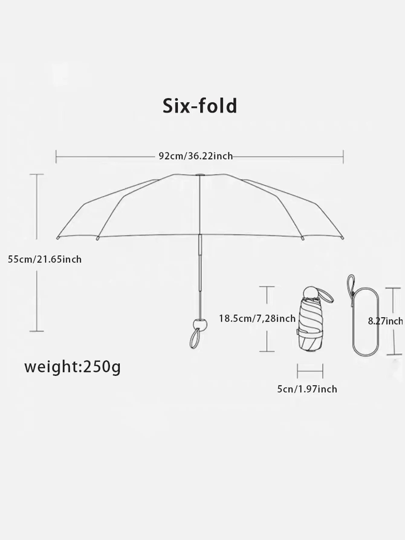 ☔ Compact & Lightweight Automatic Travel Umbrella – Strong, Windproof & Waterproof with Reinforced 6-Rib Design! 🌦️✨