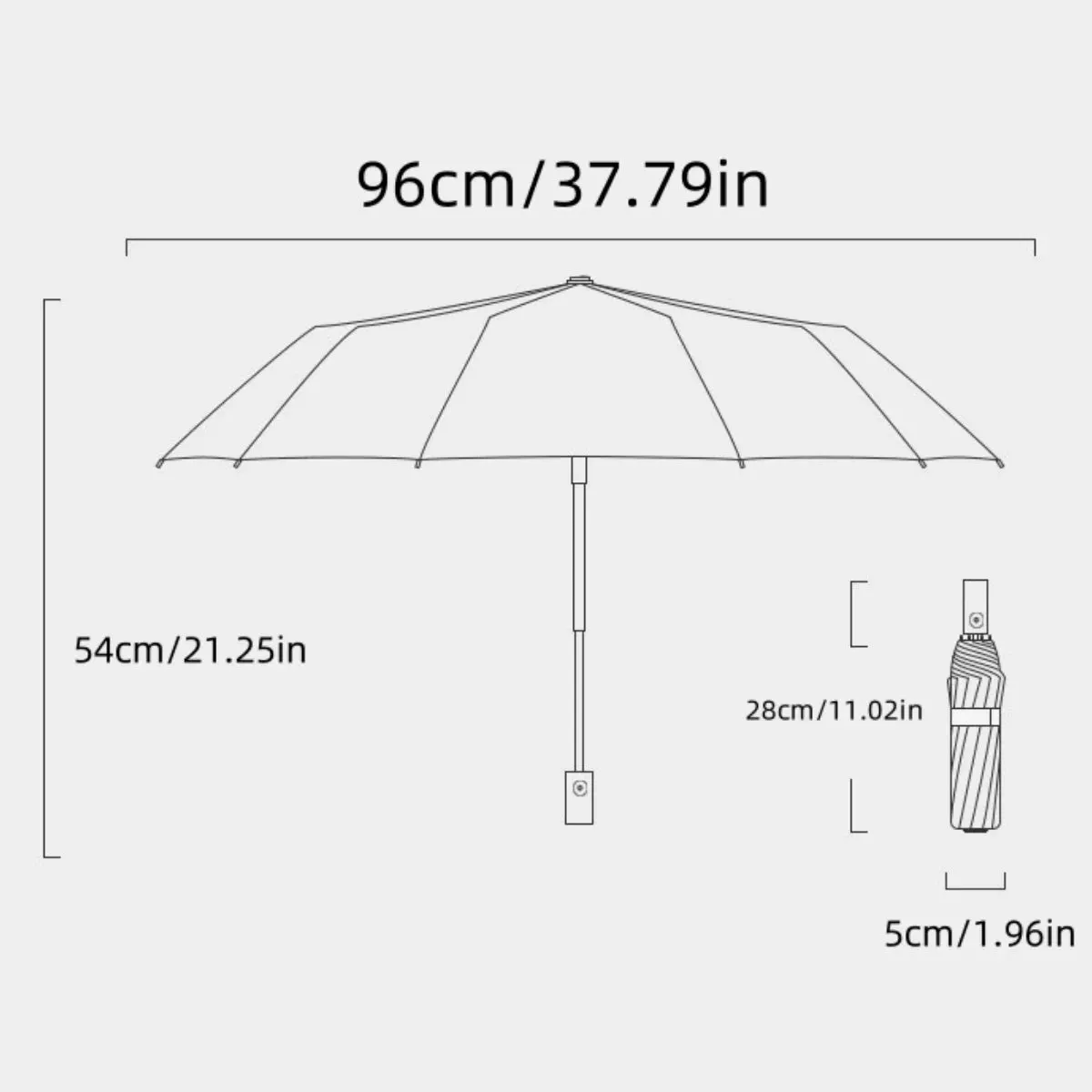 ☀️☔ Fashion Large Travel Umbrella – Heavy-Duty, Windproof & Fully Automatic with UPF50  UV Protection! ⛳✨