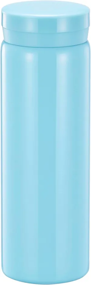10oz Mini Water Bottle Stainless Steel Thermos Small Flask - Insulated Vacuum, Leak Proof, Keeps Drinks Hot/Cold - Ideal for Coffee, Tea, Water - Light Blue