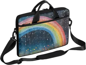13-15 inch Rainbow Tones portable laptop bag Abstract Arch single shoulder laptop bag, suitable for work, travel, and other purposes