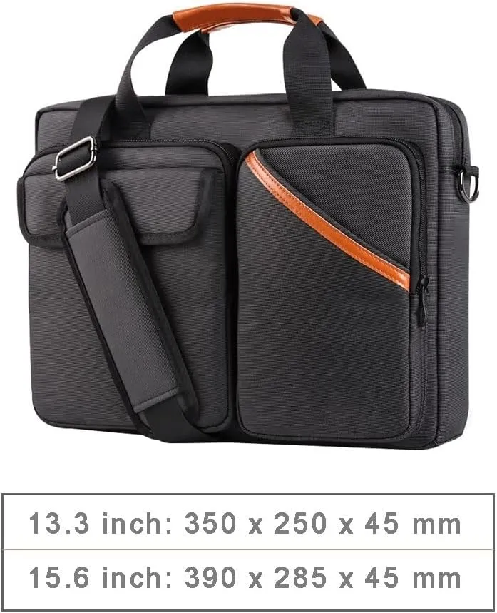 13.3-15.6 Multifuntional Business Computer Laptop Case, Unisex Spacious Laptop Sleeve Shoulder Messenger Bag