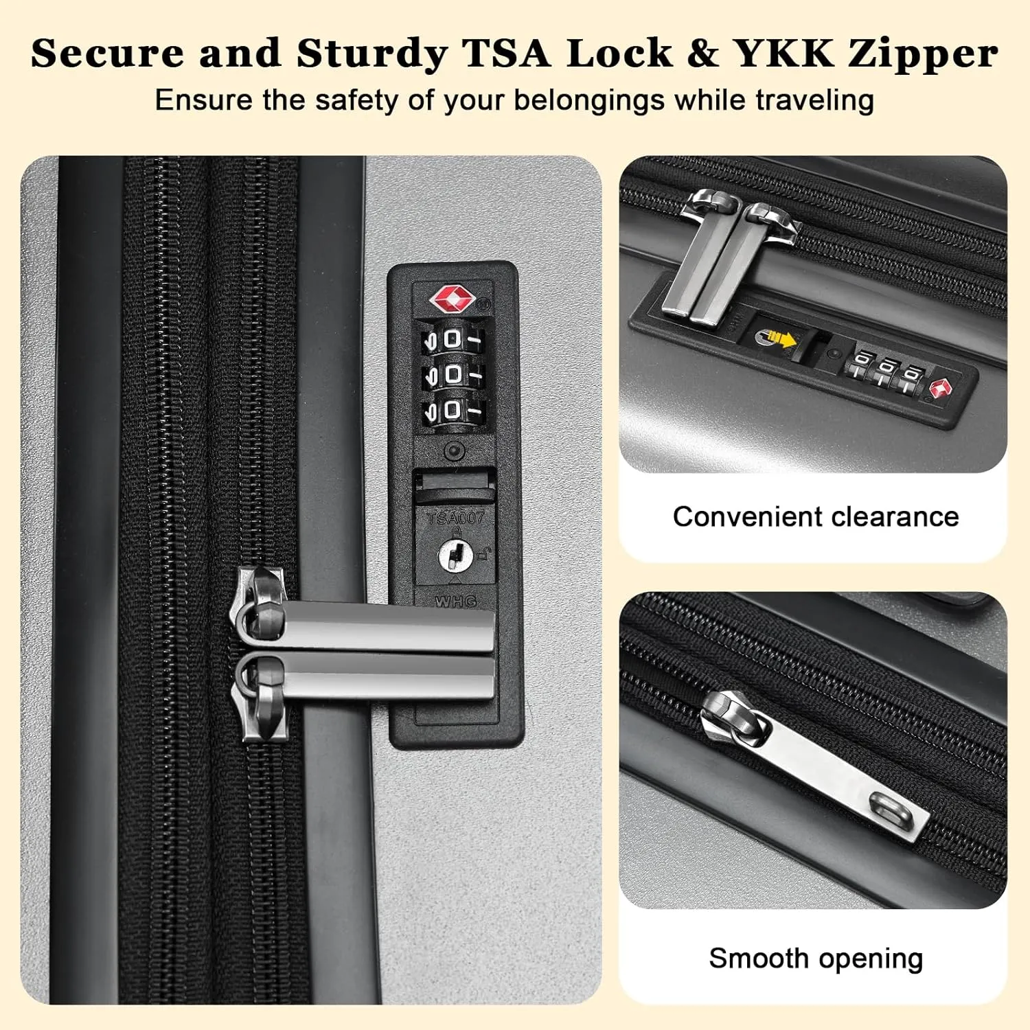 16 Inch Carry On Luggage Airline Approved, Expandable Lightweight ABS PC Hard Shell Suitcases with 360° Spinner Wheels, TSA Lock, YKK Zippers (Dark Gray, 1 PC)