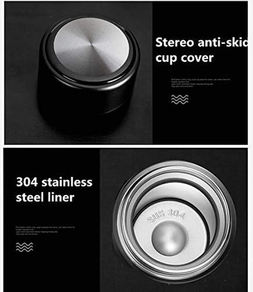 17 oz Car Logo Black Frosted Travel Mugs & Tumblers Vacuum Insulated Stainless Steel Thermal Bottle Fashion Business Thermal Cup for Hot or Cold Drink Coffee Or Tea (fit Maserati)