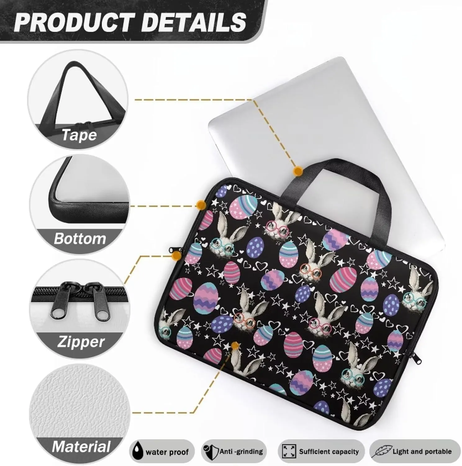 17" Laptop Tote Bag for Women Men Computer Bag,Stylish Laptop Bag,Laptop Case 15In/15.6In,