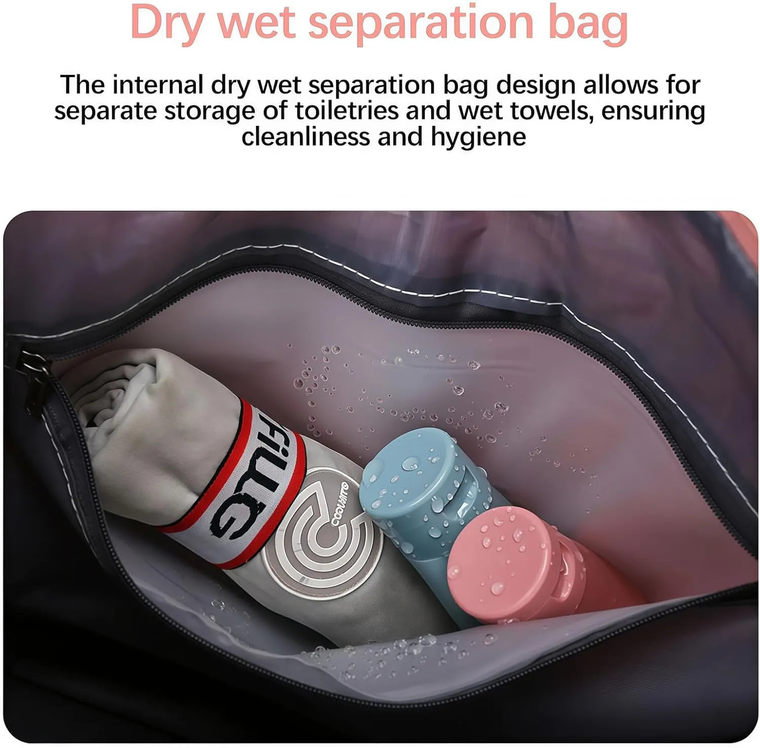 2025 New Travel Bag with Wheels,Expandable Foldable Duffle Bag, Large Capacity with Wheels,Universal Wheel Removable Duffle (Pink)