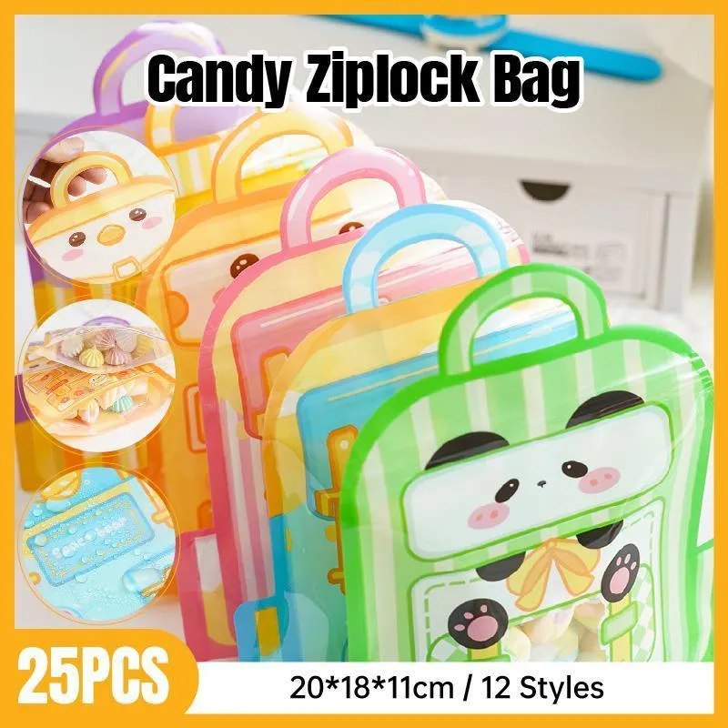 25PCS Cartoon Ziplock Gifts Bags