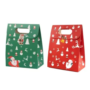 50PCS Christmas Candy Biscuit Packaging Box Gift Bag