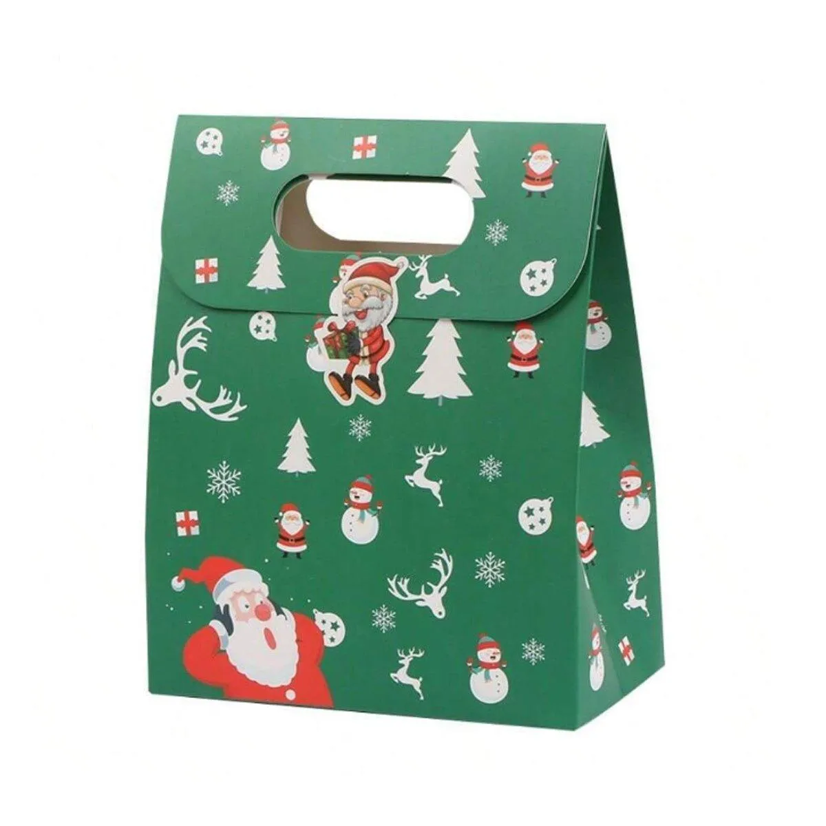 50PCS Christmas Candy Biscuit Packaging Box Gift Bag