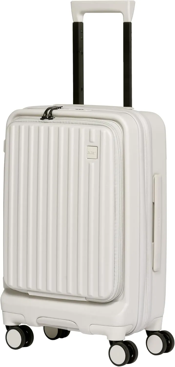 Acer Hardside Expandable Luggage Laptop Bag with Spinner Wheels, White