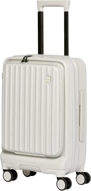Acer Hardside Expandable Luggage Laptop Bag with Spinner Wheels, White