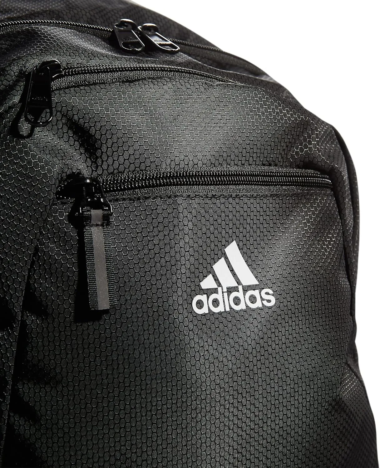 adidas Unisex Foundation Backpack for Laptop, Book Sleeve, Large Durable Athletic Gym Bag, Black/White, One Size