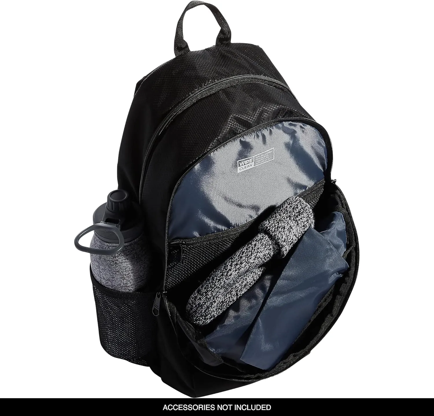 adidas Unisex Foundation Backpack for Laptop, Book Sleeve, Large Durable Athletic Gym Bag, Black/White, One Size