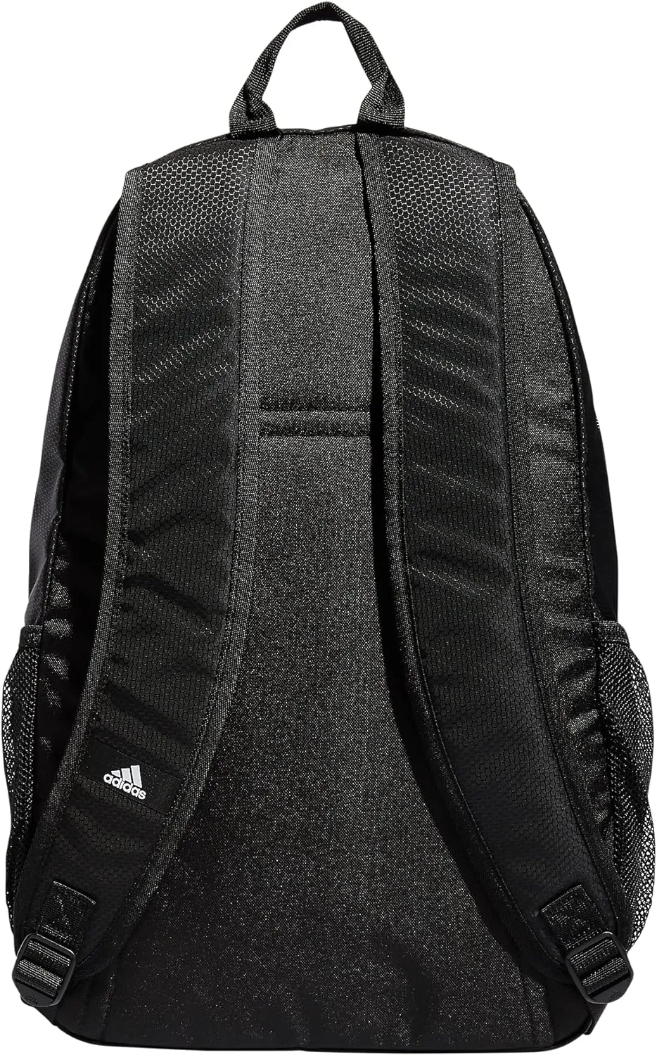 adidas Unisex Foundation Backpack for Laptop, Book Sleeve, Large Durable Athletic Gym Bag, Black/White, One Size