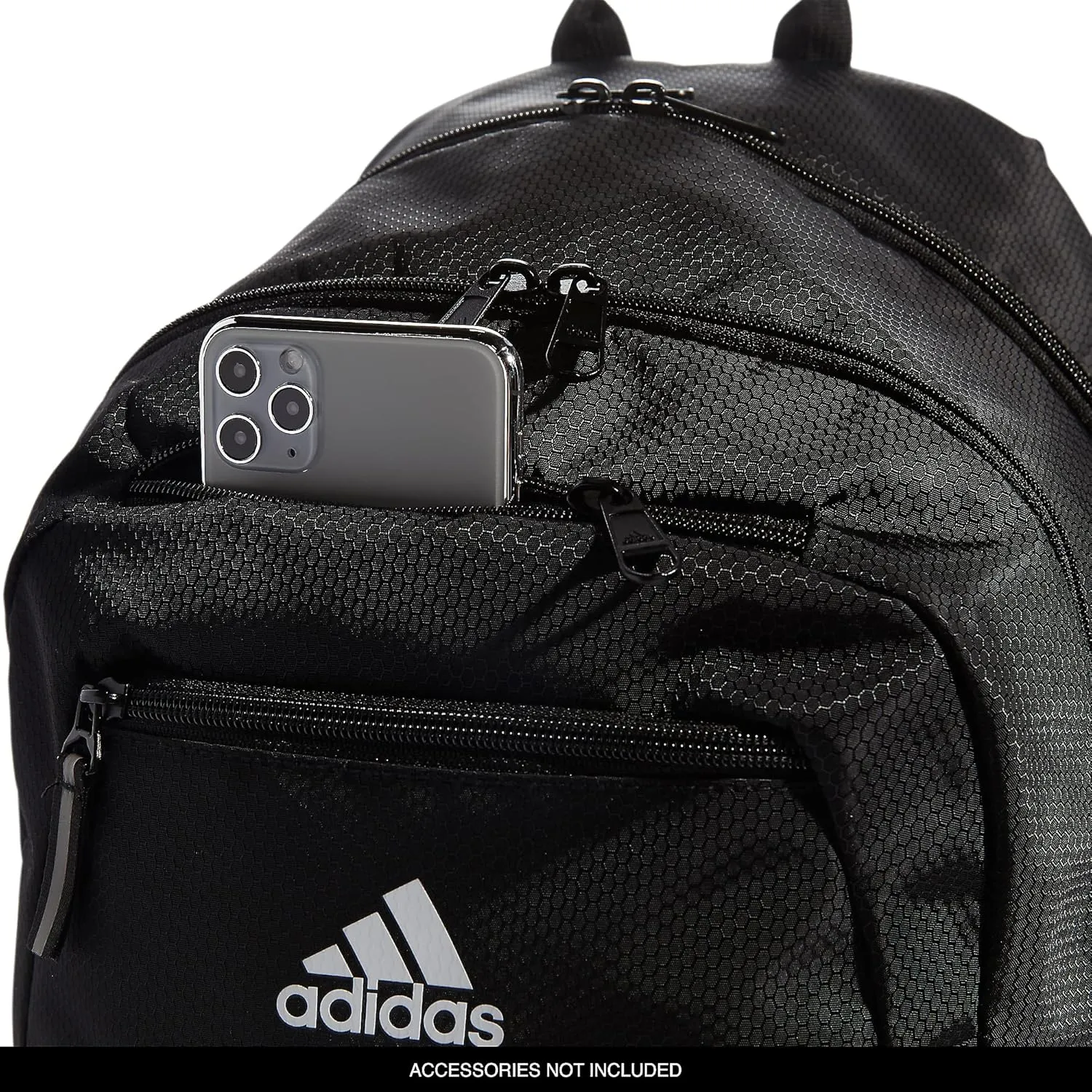 adidas Unisex Foundation Backpack for Laptop, Book Sleeve, Large Durable Athletic Gym Bag, Black/White, One Size