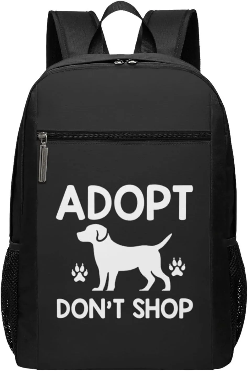 Adopt Don't Shop Travel Laptop Backpack, Business Anti Theft Slim Sturdy Laptops Backpacks, College Computer Bag Gift for Men & Women Fits 17 Inch Notebook,Black