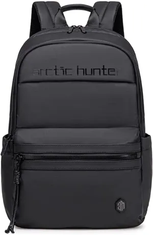 ah arctic hunter Slim Backpack for Men Business Backpack 21L Upto 15.6'' Laptop Backpack Stylish Lightweight Compact Water-resistant Office Laptop Bag for Travel Daypack College, Black