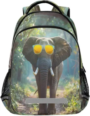 ALAZA A African Elephant Backpacks Travel Laptop Daypack School Book Bag for Men Women Teens Kids