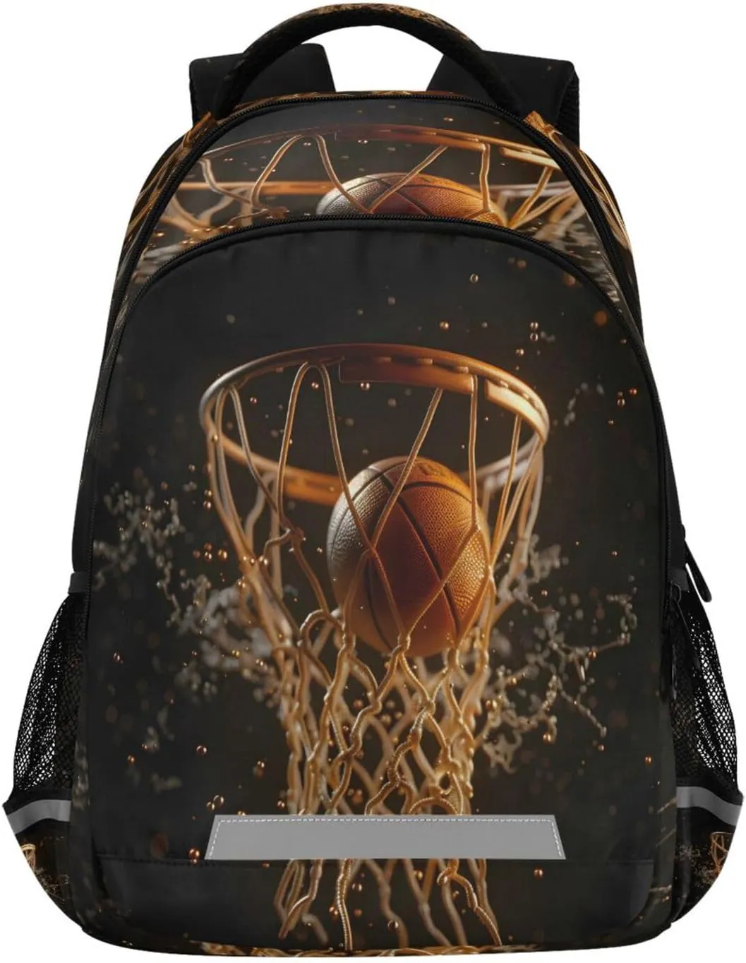 ALAZA A Basketball Ball Backpacks Travel Laptop Daypack School Book Bag for Men Women Teens Kids