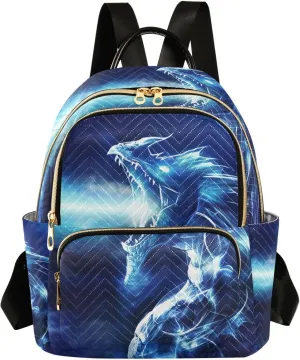 ALAZA Amine Dragon Firing Mini Backpack Purse for Women Travel Bag Fashion Daypack Back Pack Shoulder Bag
