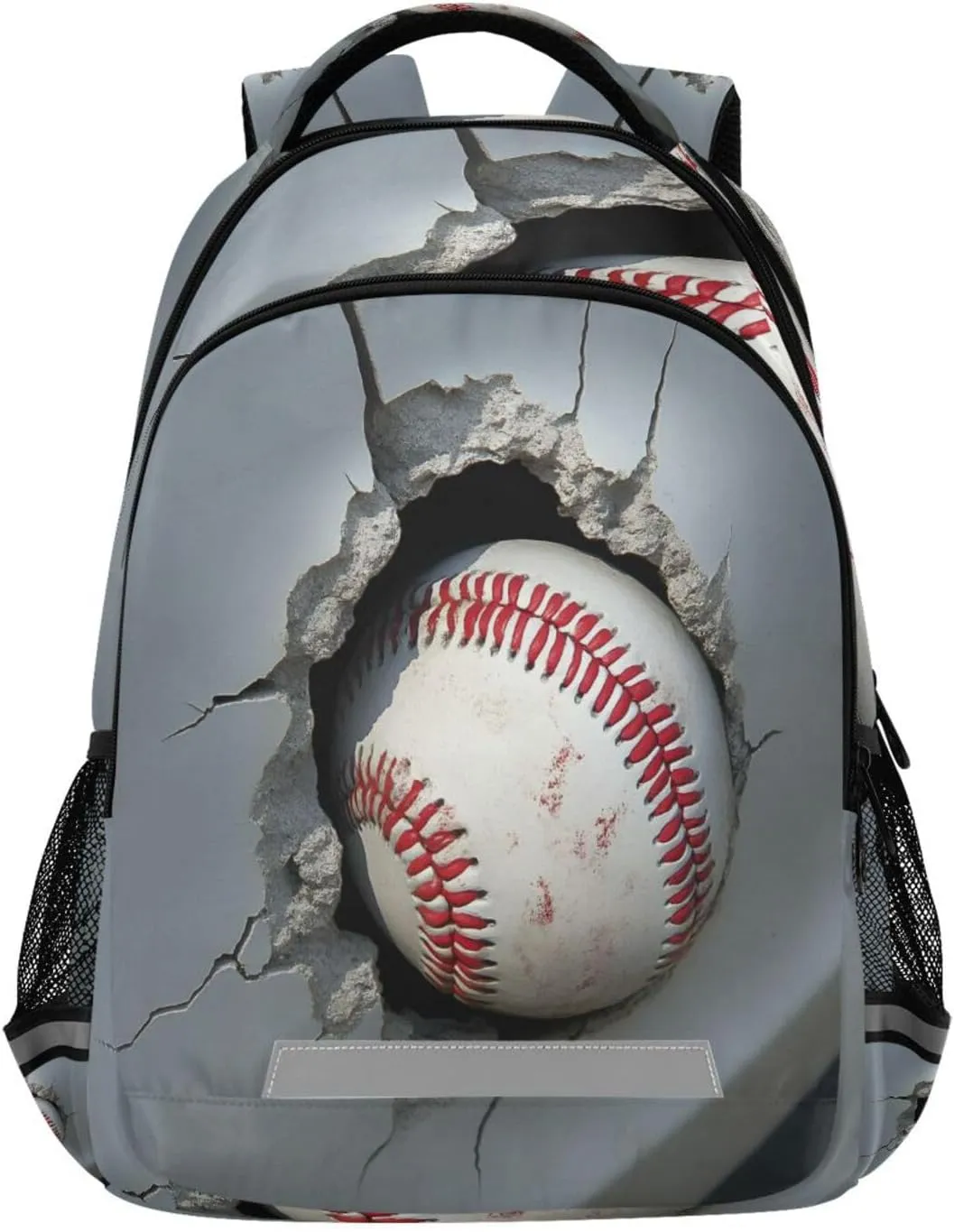 ALAZA Baseball Breaking The Wall Backpacks Travel Laptop Daypack School Book Bag for Men Women Teens Kids