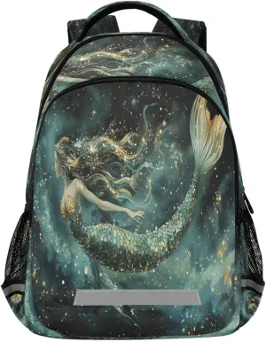 ALAZA Beautiful Fish with Iridescent Scales Backpacks Travel Laptop Daypack School Book Bag for Men Women Teens Kids