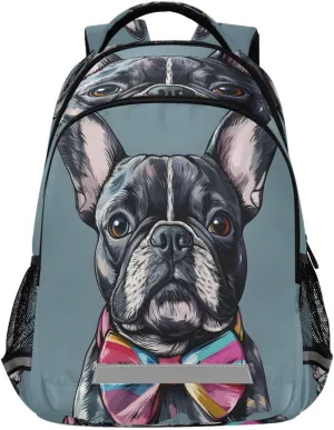 ALAZA Bulldog Backpacks Travel Laptop Daypack School Book Bag for Men Women Teens Kids350