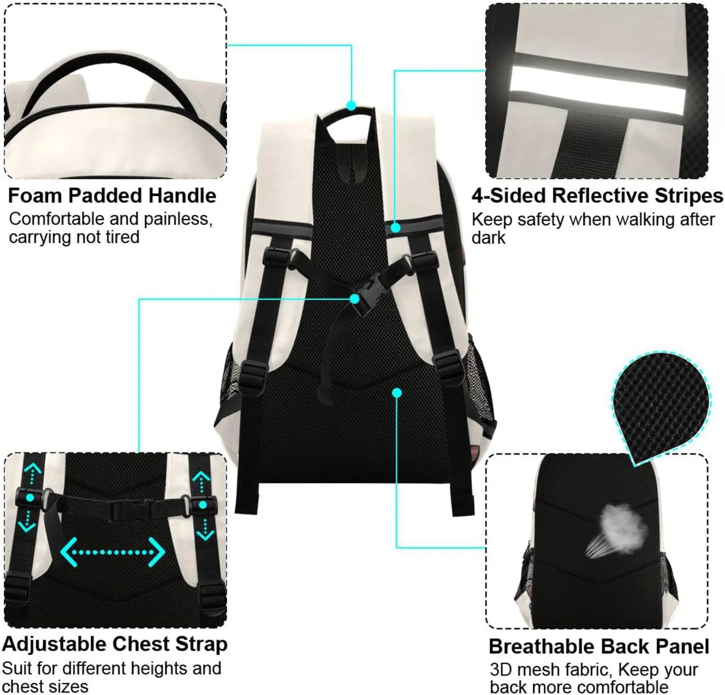 ALAZA Cute Koala Backpacks Travel Laptop Daypack School Book Bag for Men Women Teens Kids01