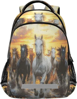 ALAZA Horses Running in The Water Backpacks Travel Laptop Daypack School Book Bag for Men Women Teens Kids292