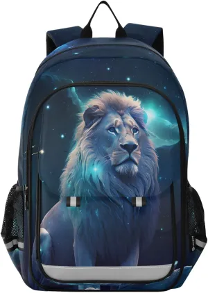 ALAZA Lion5 School Backpacks Travel Laptop Bag Kids Bookbag for Girls Boys Teens Women Men