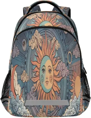 ALAZA Mysterious Sun Moon Backpacks Travel Laptop Daypack School Book Bag for Men Women Teens Kids234