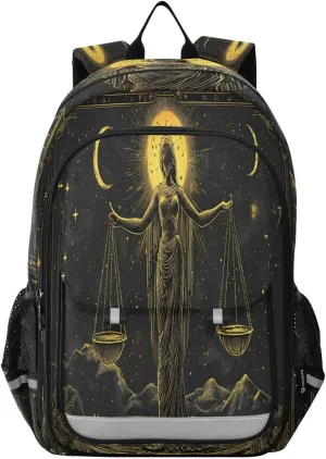 ALAZA Mysterious Sun Moon School Backpacks Travel Laptop Bag Kids Bookbag for Girls Boys Teens Women Men