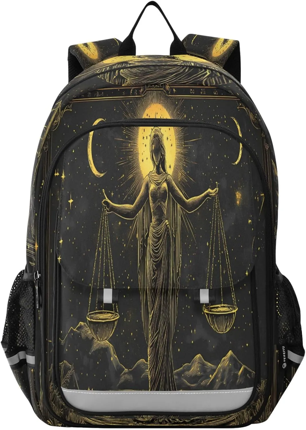ALAZA Mysterious Sun Moon School Backpacks Travel Laptop Bag Kids Bookbag for Girls Boys Teens Women Men