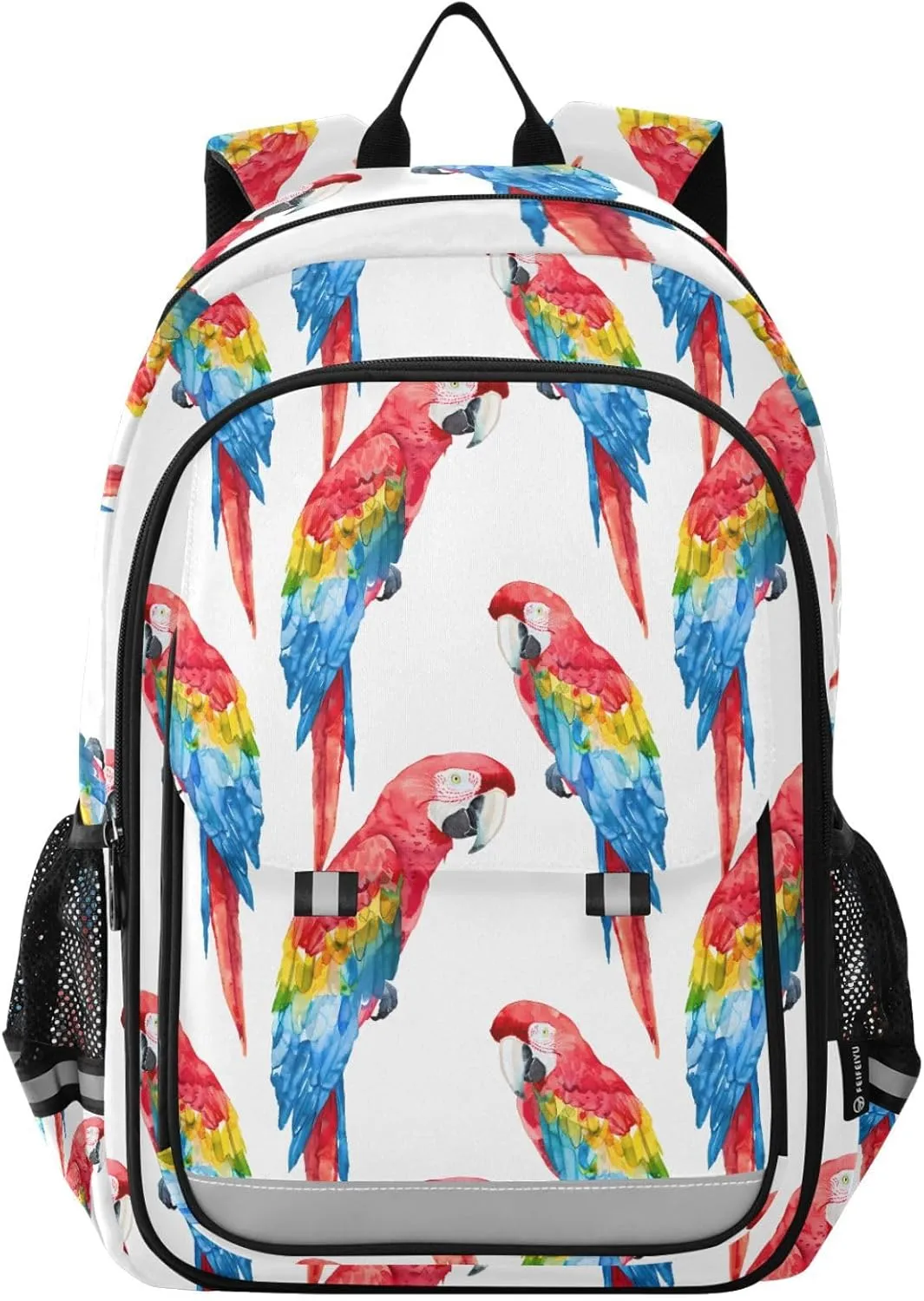 ALAZA Parrot Bird Laptop Backpack Purse for Women Men School Bag 17 Inch Bookbag Student Boys Girls Travel Casual Daypack