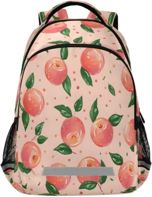 ALAZA Pink Peach Backpacks for Girls Boys Kids Travel Laptop Daypack School Book Bag for Teens