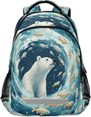 ALAZA Polar Bear Backpacks Travel Laptop Daypack School Book Bag for Men Women Teens Kids327