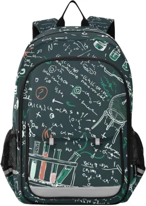 ALAZA Science Chemistry Laboratory Laptop Backpack Purse for Women Men School Bag 17 Inch Bookbag Student Boys Girls Travel Casual Daypack
