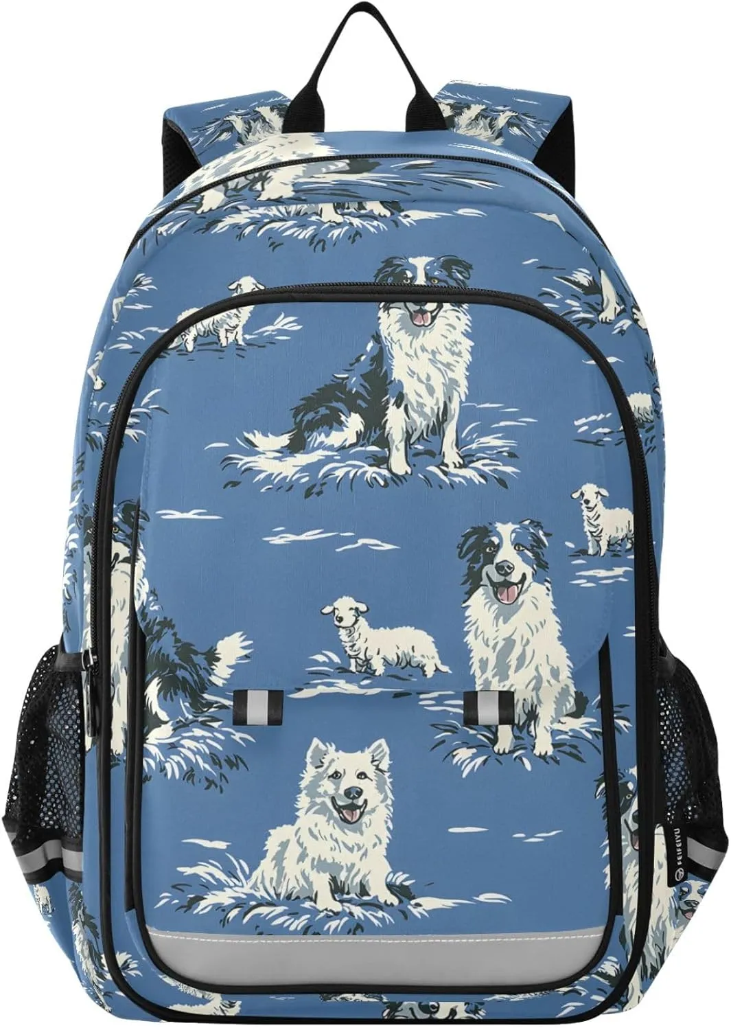 ALAZA Sheepdog Pastoral Dog Laptop Backpack Purse for Women Men School Bag 17 Inch Bookbag Student Boys Girls Travel Casual Daypack