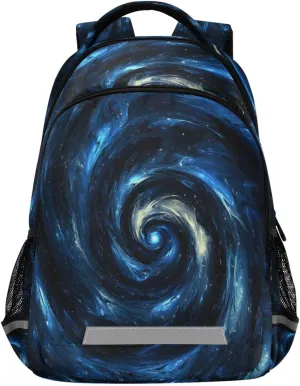 ALAZA Spiral Starry Sky Backpacks Travel Laptop Daypack School Book Bag for Men Women Teens Kids