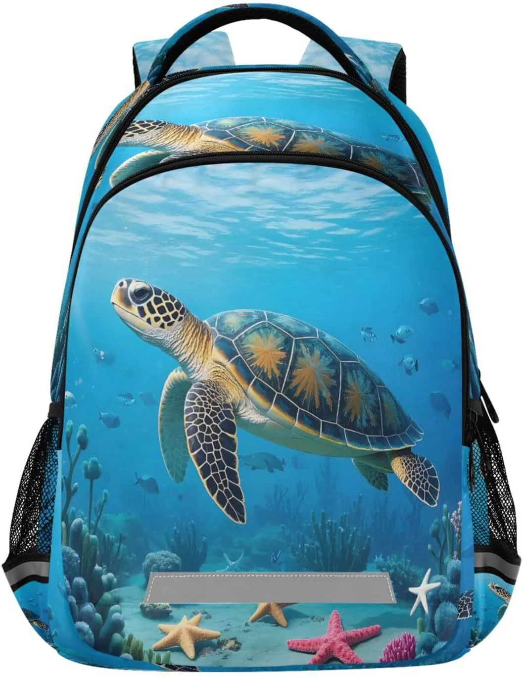 ALAZA Turtle Seabed Backpacks Travel Laptop Daypack School Book Bag for Men Women Teens Kids