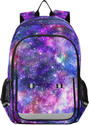 ALAZA Universe Planet Galaxy Night Laptop Backpack Purse for Women Men School Bag 17 Inch Bookbag Student Boys Girls Travel Casual Daypack