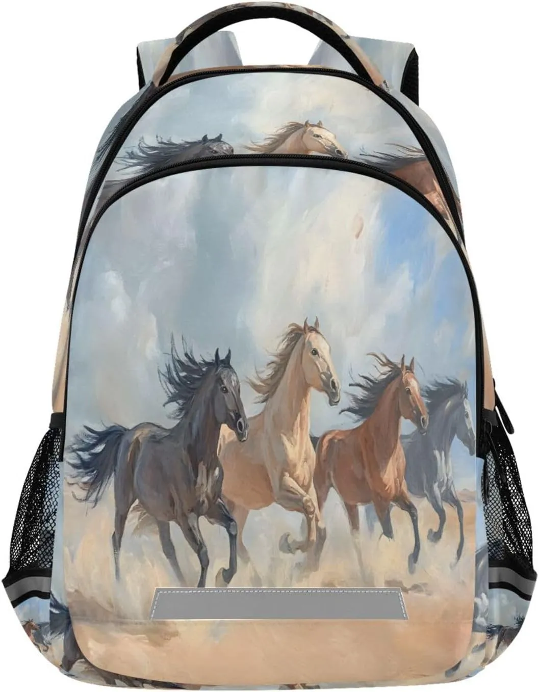ALAZA Wild Horses Running Backpacks Travel Laptop Daypack School Book Bag for Men Women Teens Kids