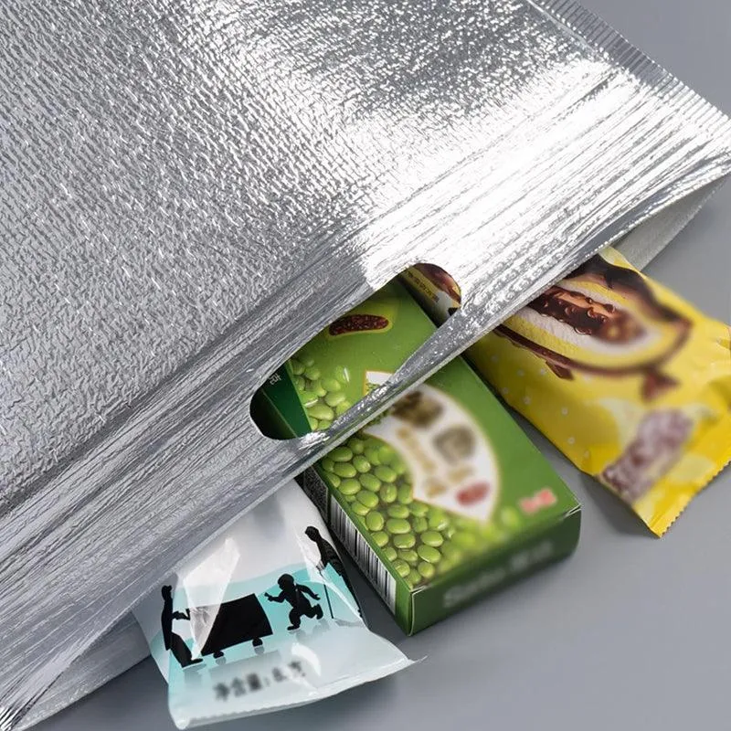 Aluminum Foil Insulated Bags 100PCS 3Sizes Silver