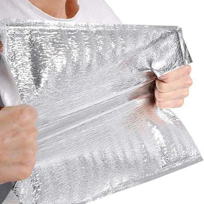 Aluminum Foil Insulated Bags 100PCS 3Sizes Silver