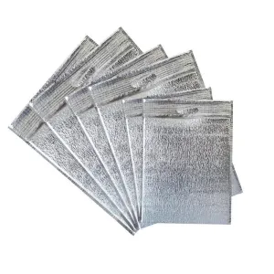 Aluminum Foil Insulated Bags 100PCS 3Sizes Silver