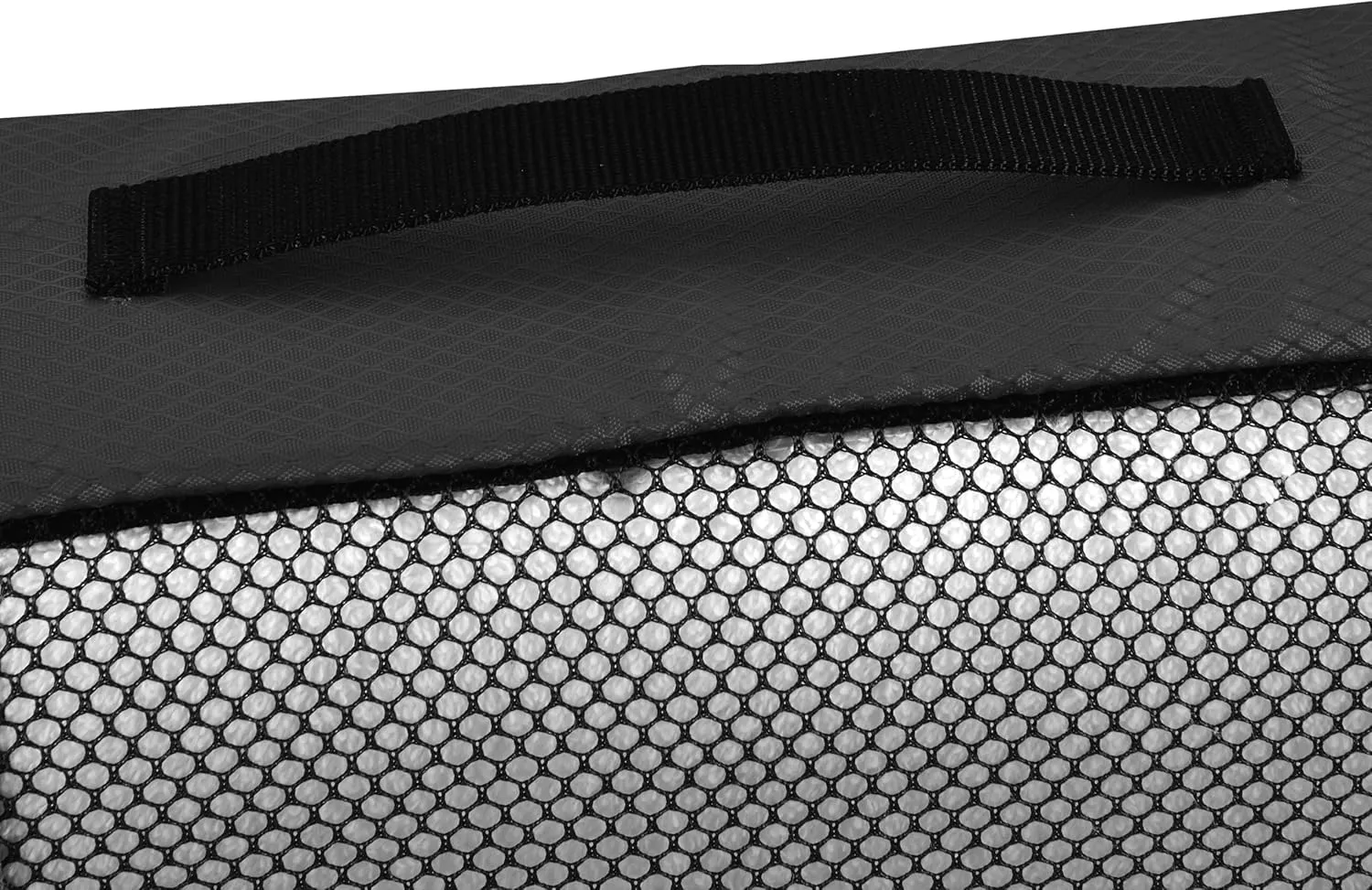 Amazon Basics Medium Packing Cubes for Travel, Packing Organizers, 4-Piece-Set With Double Zipper Pulls and Mesh Top Panel, 100% Durable Polyester, Black, 13.8"L x 9.8"W x 3"H